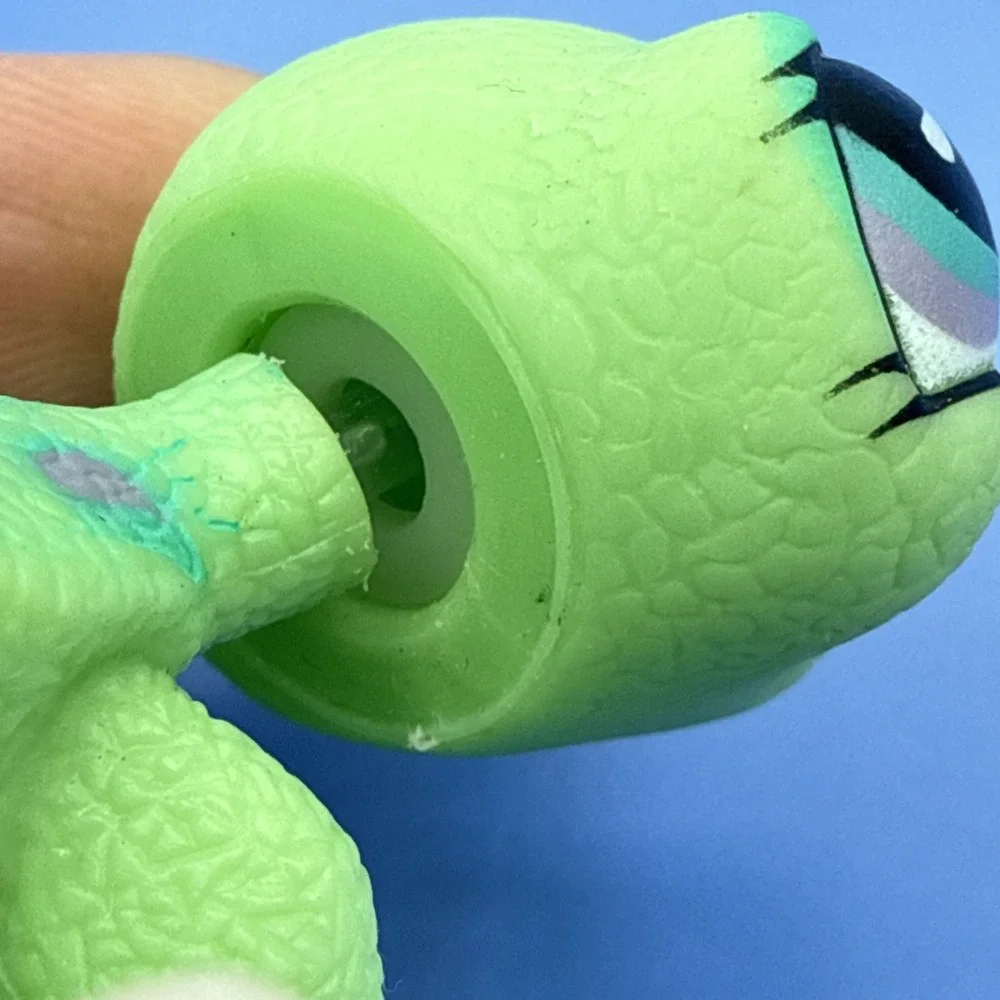 Littlest Pet Shop #751 Gecko‎ Lizard Green With Paisleys LPS